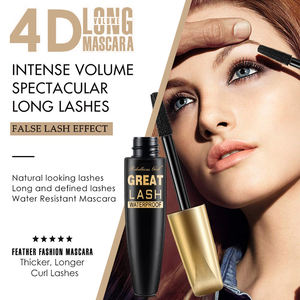 Mascara impermeabile impermeabile da 10ml ciglia allunganti Make-up Mascara impermeabile in fibra di seta nera Mascara da donna - Product Image 4