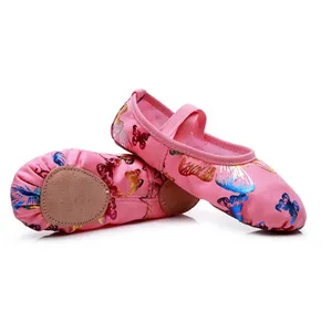 Canvas Flat Yoga Teacher Gymnastic Ballet Dance Shoes Children's Ballet Slippers For Girls Women Dancing