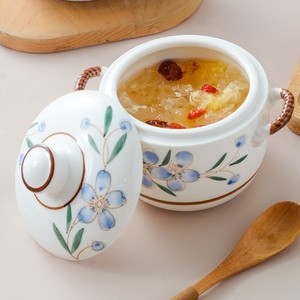 Nouvelle marmite vapeur en céramique de style japonais avec couvercle, ustensile de cuisine pour œufs, nid d'oiseau, ragoût, fondue, casseroles pour usage domestique - Product Image 2