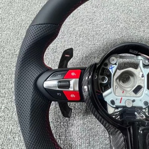 Auto-Zubehör Leder-Sportlenkrad für BMW F10 F30 F01 F36 F20 F22 F31 M2 F87 M3 F80 M4 F82 F15 E70 E90 E71 X5 - Product Image 2