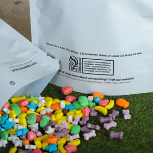 Fruits secs lyophilisés emballés BOPP support pochette à fermeture éclair fenêtre variété comprend framboise pêche melon mangue banane fraise - Product Image 4