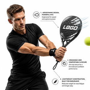 Racchetta da <span class=keywords><strong>Padel</strong></span> Rotonda in Fibra di Carbonio Toray 3k 12K 16K 18K 24K Personalizzabile, Design Nuovo e Popolare 2026, Leggera con Logo Personalizzato - Product Image 5