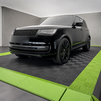 Dalles de sol de garage en plastique antidérapantes et emboîtables modernes pour ateliers intérieurs et tapis de lavage de voitures en polypropylène PP