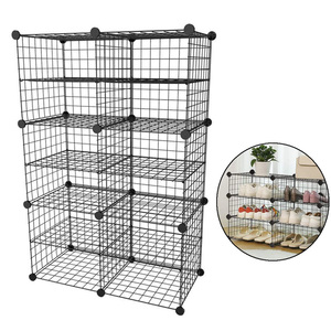 Cheap Shoe <strong>Storage</strong> Box Diy Assemble Splicing Wire <strong>Storage</strong> <strong>Cubes</strong> Grids for Home <strong>Storage</strong> - Product Image 1