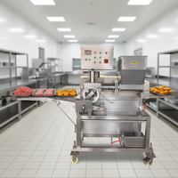 Machine à former des nuggets de poulet et des galettes de bœuf à vitesse rapide, résistante à la corrosion, avec comptage électronique, moderne, pour les restaurants de hamburgers