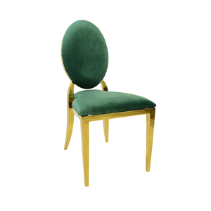 Silla de banquete de hotel de lujo de acero inoxidable para alquiler de boda usada - Product Image 6