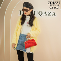 Jiali QAZA Sac de Soirée Dame Diamants Colorés, Sac à Main Femme de Luxe en Cuir, Design Luxueux pour Femmes