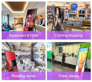 Indoor/Outdoor Super Bright 2.5mm Pixel Pitch 500cd Rectangle Menu <b>Poster</b> <b>Frame</b> Silver Customized Advertising Ultra-Thin LED - Product Image 5