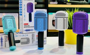 Micrófono Inalámbrico MC873 Magic Sing, Reproductor de Karaoke, Micrófono de Mano para Cantar en Casa, Micrófono <span class=keywords><strong>Bluetooth</strong></span> para Móvil - Product Image 3