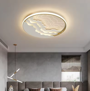 Luces de techo inteligentes LED control remoto ultrafinas redondas acrílicas modernas para uso en interiores para el hogar - Product Image 5