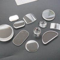 Plaque de protection en verre saphir en cristal en forme de lune, lentille de fenêtre, disque pour panneaux d'instrumentation, OEM
