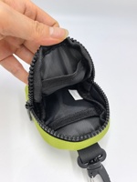 Petite pochette mignonne pour enfants avec broderie de Triceratops, en tissu Oxford, porte-écouteurs, porte-clés, mini sac de rangement avec crochet rapide