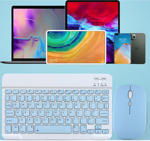 Custom manufacturer Slim rechargeable mini portable ABS bluetooth <b>keyboard</b> and mouse for samsaung tablet - Product Image 5