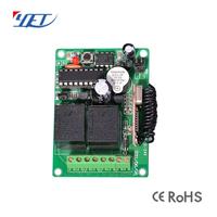 Kit émetteur-récepteur sans fil pour porte de garage YET402PC, carte de circuit universelle 433 MHz