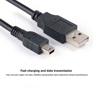 Mini 5pin <span class=keywords><strong>USB</strong></span> Cáp <span class=keywords><strong>USB</strong></span> <span class=keywords><strong>2.0</strong></span> loại một Nam để mini 5P Nam vòng từ che chắn 30cm 50cm 1m 1.5m 3 M 5M 10M MP3 MP4 Cáp - Product Image 4