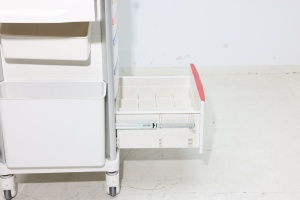 Troli medis Hotel Rumah Sakit medan keras, rak utilitas ABS, roda segala medan, Laci tahan cuaca, Ruang Tamu - Product Image 4