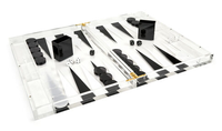 Backgamon acrylique luxe Lucite Backgammon acrylique jeu ensemble produit
