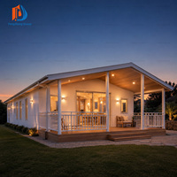 Maison conteneur extensible de 40 pieds, 3 chambres, préfabriquée, entièrement équipée avec toutes les commodités de vie pour une résidence familiale
