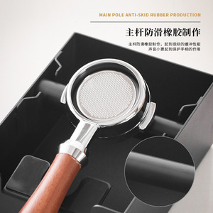 กล่องไม้กระถินณรงค์สำหรับเก็บกากกาแฟ Kafei Shi สำหรับใช้ในบ้านและร้านกาแฟ - Product Image 4
