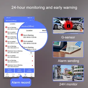 4g carro dvr monitor remoto 1080p com app wifi gps carro frente câmera dual dash cam monitor de estacionamento dashcam