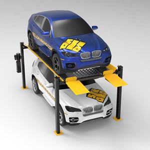 CE bersertifikat empat tiang hidrolik mobil Lift 3600 KG kapasitas angkat beberapa ketinggian parkir angkat untuk perbaikan mobil - Product Image 4