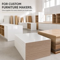 MDF mélaminé sur mesure, panneaux de fibres personnalisés pour les fabricants de meubles sur mesure