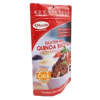 Sacs en Mylar imprimés UV personnalisés, pochettes verticales pour risotto instantané, repas prêts à consommer, emballages alimentaires pratiques pour riz