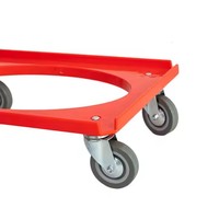 Chariot à conteneur en acier robuste à 4 roues Plate-forme de chariot à outils OEM personnalisable avec une capacité de chargement élevée