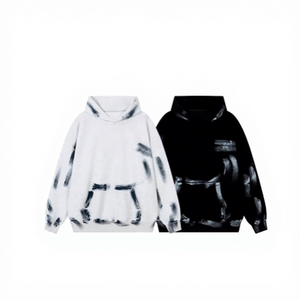 Sudadera con Capucha Negra de Forro Polar, 100% Algodón, Ecológica, Transpirable, Corte Regular, Estilo Urbano Deportivo, Otoño - Product Image 1
