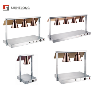 Lámpara Calentadora Infrarroja de Acero Inoxidable para Buffet, Modelo K1427-3, para Mantener Alimentos Calientes - Product Image 5
