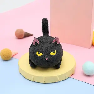 Jouet de décompression, faux chat en colère, jouet à presser, Mini Squishy Animal Mochi Squishy Animal Stress Relief fidget Toy