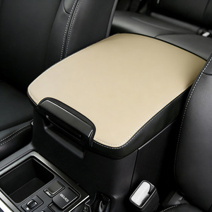 Cubierta de la Consola Central para Toyota Prado 2010-2022, Tapa de Almacenamiento de Cuero Microfibra Auténtico - Product Image 1