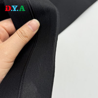 Bande élastique pliable en polyester tricoté blanc et noir de 110 mm, 120 mm, 130 mm sur mesure pour drapeaux, bannières publicitaires et accessoires vestimentaires