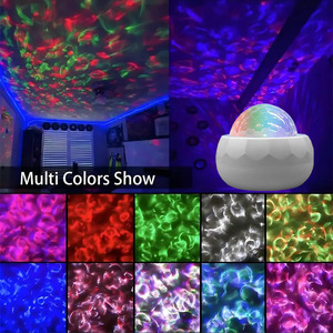 Lámpara de Proyección de Ondas de Agua Coloridas, Cielo Estrellado de Fantasía, Ambiente de Aurora, Luz Nocturna Moderna LED USB para el Hogar - Product Image 4