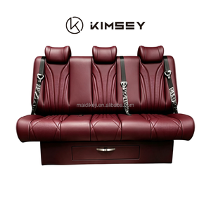 Sofá <span class=keywords><strong>Cama</strong></span> de Cuero Ajustable de Lujo KIMSEY de 3 Plazas para Ford Transit <span class=keywords><strong>T6</strong></span> T8 Tourneo - Product Image 5