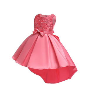 X-17672 Children Wears Clothes Ready Made <strong>Kids</strong> <strong>Dress</strong> Wholesale Baby Girl Birthday Long Tail <strong>Kids</strong> Girls Frock <strong>Dress</strong> - Product Image 5