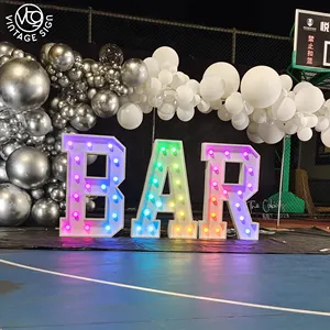 Decorate Letter Mr And Mrs Numbers 4ft Decoration Number Marquee Large Love Sign For Wedding Electronic Signs