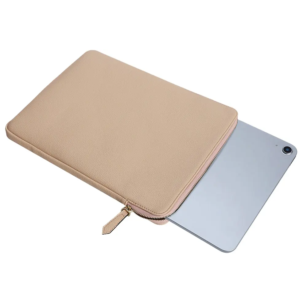 Clemence Pu Tablet Covers Ipad Pouch Custom Laptop Bescherm Case Computer Tas Lederen Slanke Laptop Sleeve Voor Macbook