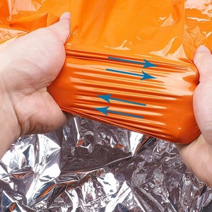 Imperméable d'urgence orange taille standard pour extérieur – Équipement de survie et de camping - Product Image 3