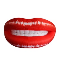 Modèle de bouche géante rouge sexy gonflable, lèvres gonflables pour la publicité