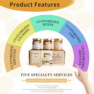 Scatole <span class=keywords><strong>di</strong></span> Lusso per Marmellata <span class=keywords><strong>di</strong></span> Miele e Fragole, Confezioni Personalizzate con Stampa Adesiva, Barattoli <span class=keywords><strong>di</strong></span> <span class=keywords><strong>Vetro</strong></span> Vuoti per Marmellata, Scatole Regalo per Miele - Product Image 5