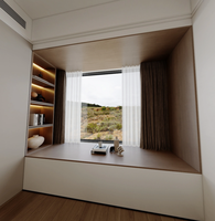 Lit en panneaux de bois moderne et classique, écologique et haut de gamme, avec un grand espace de rangement, pour chambre à coucher, hôtel et appartement