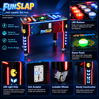 Machine de jeu d'arcade d'entraînement à la réaction rapide pour intérieur, avec boutons LED multiples, pour enfants et adultes