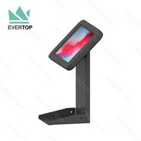 Support de tablette portable de comptoir LST21-P pour iPad, support de tablette POS, support de tablette verrouillable pour restaurants avec espace pour imprimante