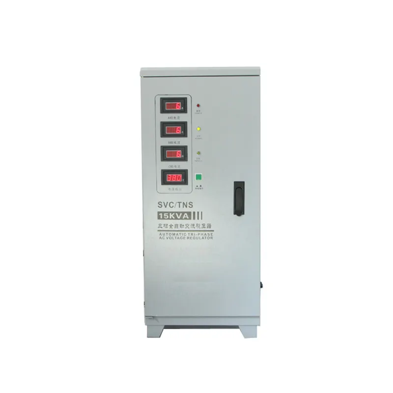 Motor Servo AC Tegangan Otomatis, Regulator/Stabilizer Otomatis AC, Tampilan LCD Fase Tunggal Super Ultra Rendah 10KVA/12KVA/15KVA/25KVA