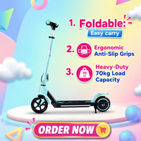 Trottinette Électrique Enfant 2026 en Promotion, Moteur Brushless 130W, Batterie Lithium, Alliage d'Aluminium avec Guidon Réglable et Système de Freinage Double