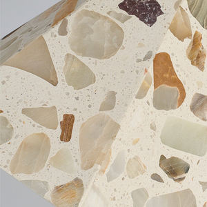 Lampu Gantung Modern Wabi Sabi dari Terrazzo Alami, Lampu Plafon Kayu untuk Ruang Kecil, Penerangan Ruang Tamu, Marmer - Product Image 2