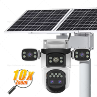Vstarcam CS621ZS 12MP solaire alimenté PTZ 360 étanche IP66 caméra de vidéosurveillance extérieure multi-objectif WiFi AI détection Full HD Cloud