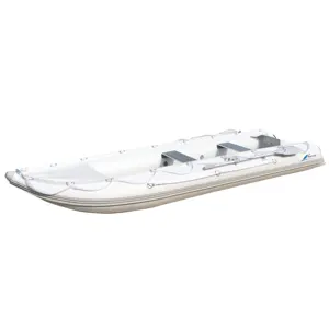 Gooboat Kayak Memancing Perahu Tiup, 12Ft Goethe PVC atau HYPALON untuk Drifting Balap Selancar dengan Kursi Perahu Aluminium