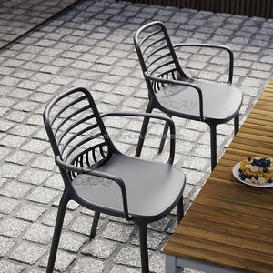 Silla de Plástico OKAY <span class=keywords><strong>en</strong></span> Oferta, Silla de Exterior Minimalista Moderna e Impermeable para Uso Doméstico, Sillas de Comedor de Plástico Modernas - Product Image 2